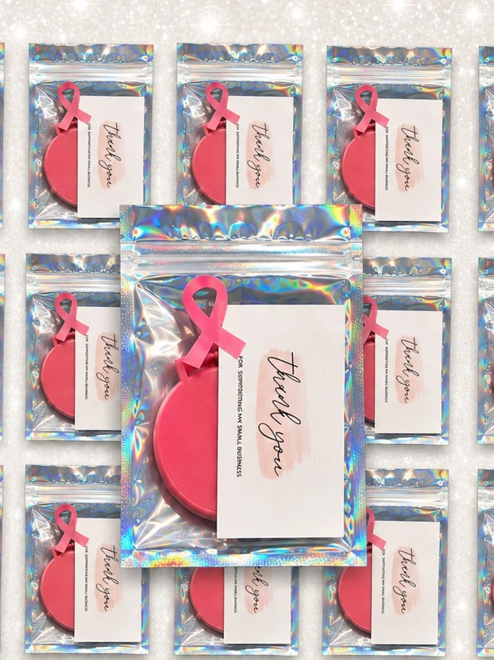 15 Pink ribbon thank you gifts